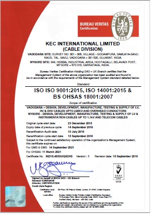 ISO 9001/ISO 14001/OHSAS 18001